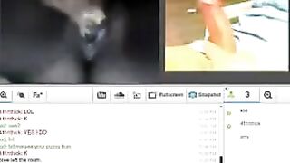 A husband and wife have fun on the webcam, exploring their desires
