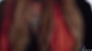 Three flaps fucked a sexy girl in stockings