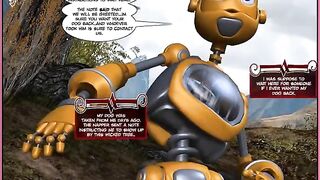 A hot robot fuck in the style of a comic book, enjoy!