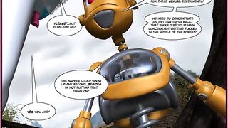 A hot robot fuck in the style of a comic book, enjoy!