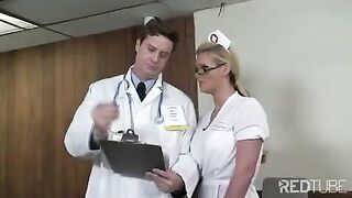 The doctor fucks his cute nurse in uniform