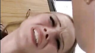 A hand job with a cock at the same time as fucking