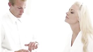 The newlyweds could not restrain themselves and fucked immediately after the wedding