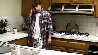 A real incest - his brother made a cumshot right in the vagina of his sister