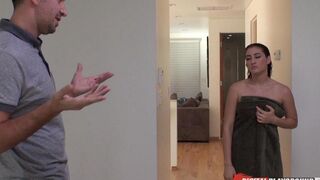Girl with cancer fucked by a guy in the bedroom