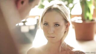 A cute blonde, Kiara Lord, satisfies her husband on horseback