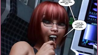 Comic book with porn and monsters to fuck