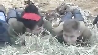 The guy brought a girl to the barn and fucked her in the hay