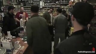 A sexy girl was fucked hard in the retail setting by pervert