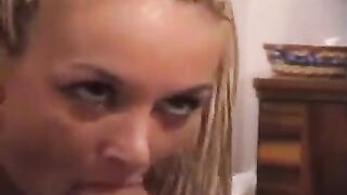 The blonde was going to have sex with two guys, but it did not work out