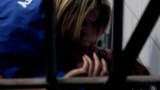 Two girls licked each other's pussies in a prison cell
