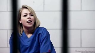 Two girls licked each other's pussies in a prison cell