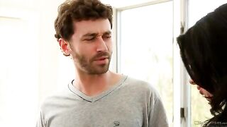 Two guys pushed their cocks into the girl's pussy and ass in a wild scene