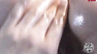 The beautiful woman was greatly fucked by her fingers in POV HD