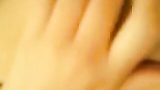 A beautiful girl plays with her pussy and makes cumshots