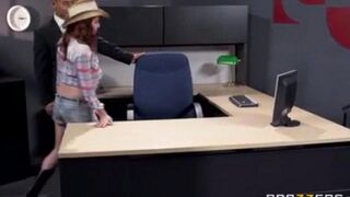 An Asian guy fucks his secretary at his workplace. It's not polite to fuck with your secretary at your workplace