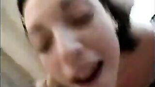 A friend cleaned sperm from vagina and anal hole