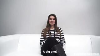 The girl was fucked at the casting in the office of the loan agency