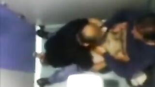 The camera in the toilet captured two guys getting oral sex