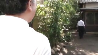 A beautiful Asian girl has sex after taking a shower, and she comes