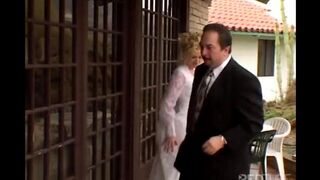 Bride fucks like a whore, betraying her husband with her cunt