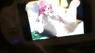 Hentai fucked hard and came on her favorite one