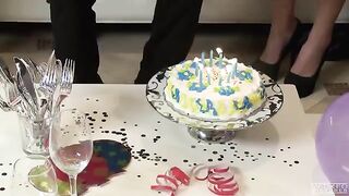 The husband gave a blowjob and fucked in the bathroom