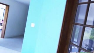 Alexia Gold made a black guy cum after sucking his dick
