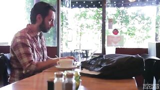 The guy picked up an Asian in the cafe and fucked her hard