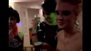 Sexual beauties fucked in all holes at a wild party with young people
