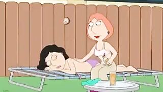 Lesbian sex with Bonnie and Lois Griffin from Family Guy