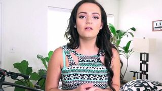 A young and charming beauty is being fucked hard