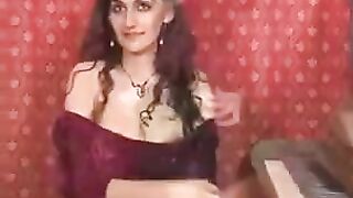 Fingered pussy of a girl with a natural forest haircut