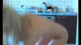 The young man masturbates a virgin girl via webcam