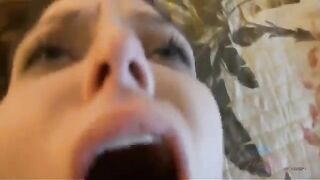 A man got his donger sucked by a hairy cunt in this hot vid