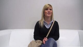 A 25-year-old woman fucks at the porn casting in the Czech Republic