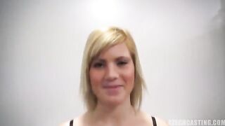 A 25-year-old woman fucks at the porn casting in the Czech Republic