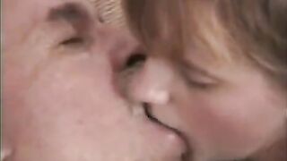 An old man tore his finger while playing with his granddaughter