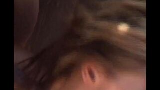 The guy finished on the girl’s face after a wild fuck