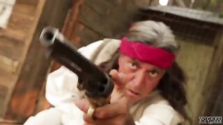 The cowboy punished a girl but licked her pussy with pleasure