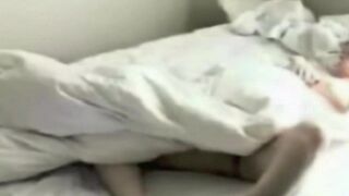 Hidden camera in the bedroom captured intimate moments of solo play