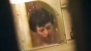 A drunken woman was having a bath when a soldier came in and fucked her