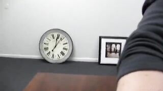 Girl with cancer goes to porn casting, where she is fucked and gets cum on her face