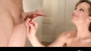 The powerful blowjob from Wendy, where she delivers intense passion