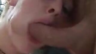 Blonde girl gets a cock in her ass with intensity