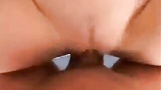 A girl was passionately fucked and she ended with her pussy