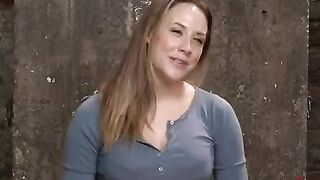 BDSM sex with a hot girl tied up in a chair and fucked hard