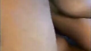 Asian whore gave a deep blowjob to a huge black cock