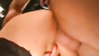 German whore gets fucked by a group of men with big cocks