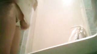 A camera in the toilet bowl caught a graduate peeing - an unusual view!